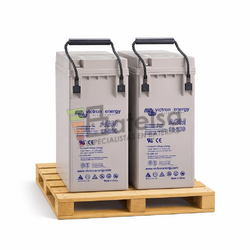 Pack 2 Bater�as Victron Frontal Telecom Solar | AGM 12 Voltios 200 Amperios BAT412181164